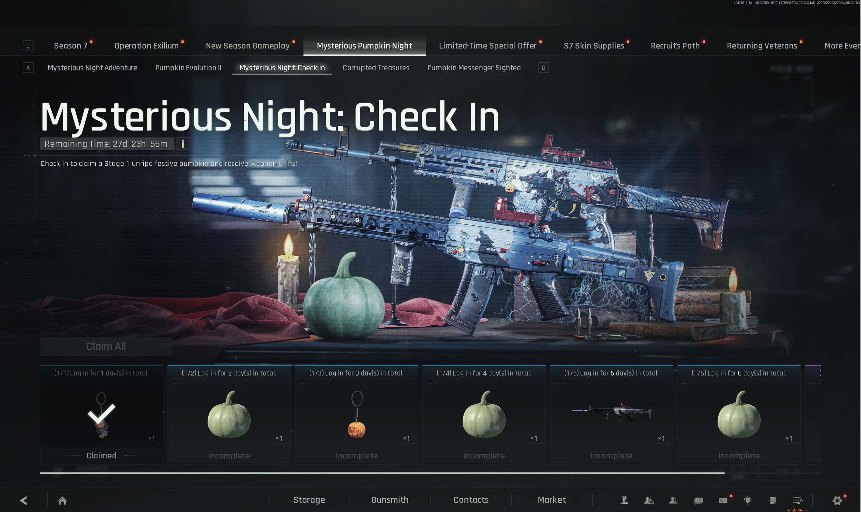 Daily Check-In Event