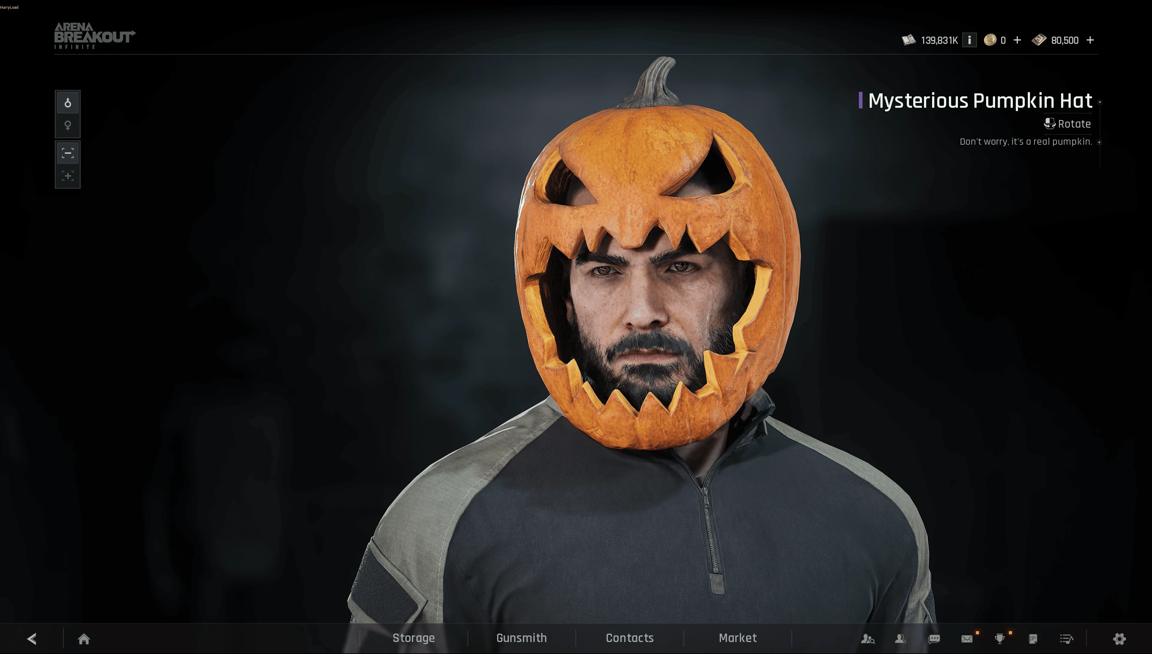 Pumpkin Hat & Cosmetics