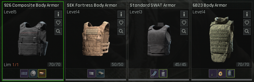 926 Composite Body Armor