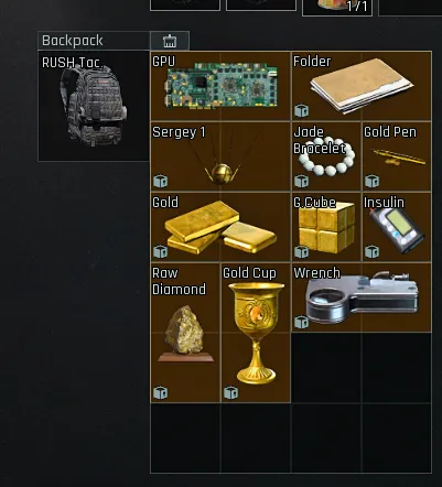 Common Small Gold Items Example