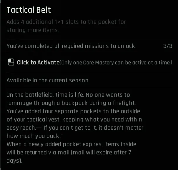 Mastery Tactical Belt