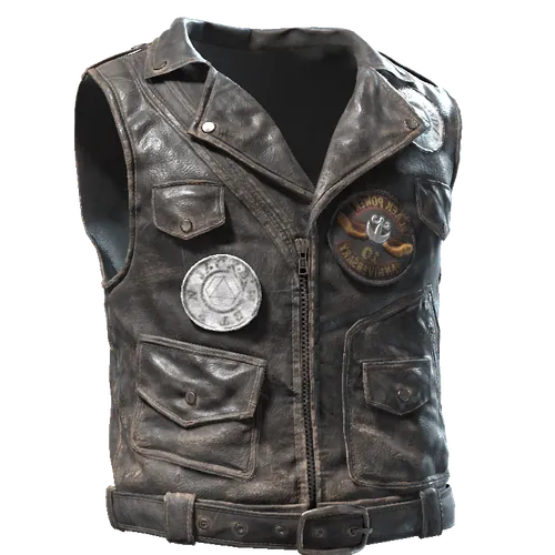 Leather Biker Vest